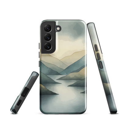 'Misty Mountains' Samsung Galaxy S22 tough phone case - protective glossy case NZ Australia