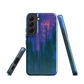 Digital Glitch Samsung case. This striking artwork features a dynamic distortion effect that mimics the visual chaos of a digital malfunction—glitchy lines, vibrant streaks, and pixel-like patterns merge into a futuristic aesthetic. It’s a perfect blend of modern design and edgy street style.
