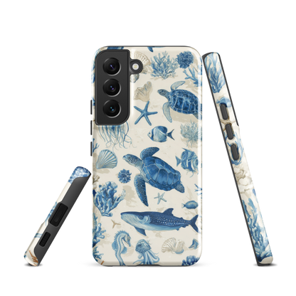 'Ocean Sketchbook' Samsung Galaxy S22 tough phone case - protective glossy case NZ Australia