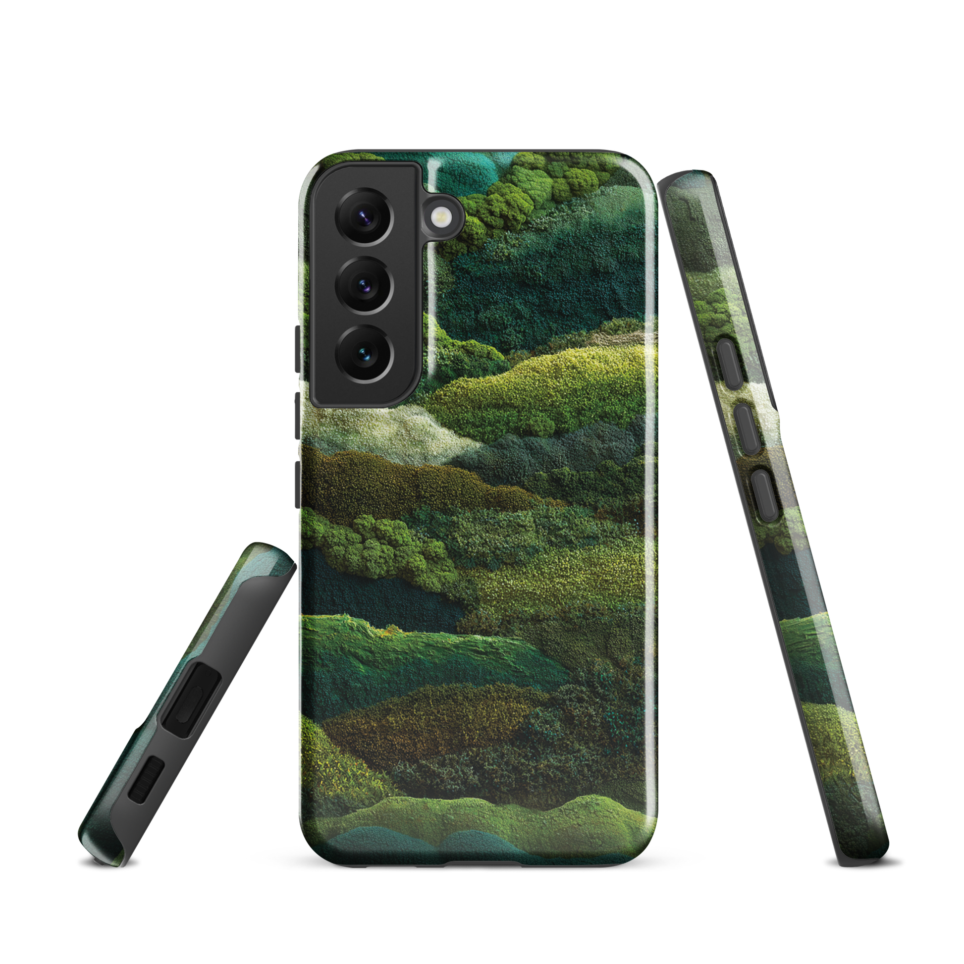 Verdant layers phone case | Abstract green design NZ