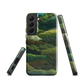 Verdant layers phone case | Abstract green design NZ