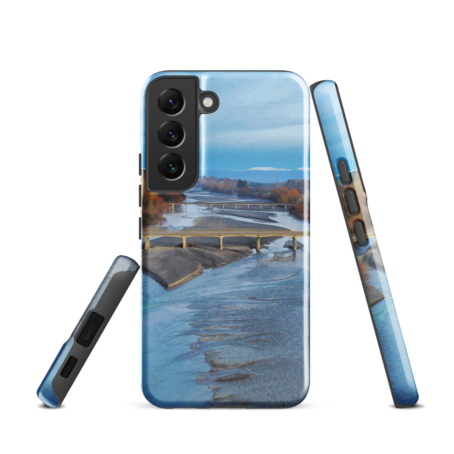 'Ruahine' Samsung Galaxy S22 tough phone case - protective glossy case NZ Australia