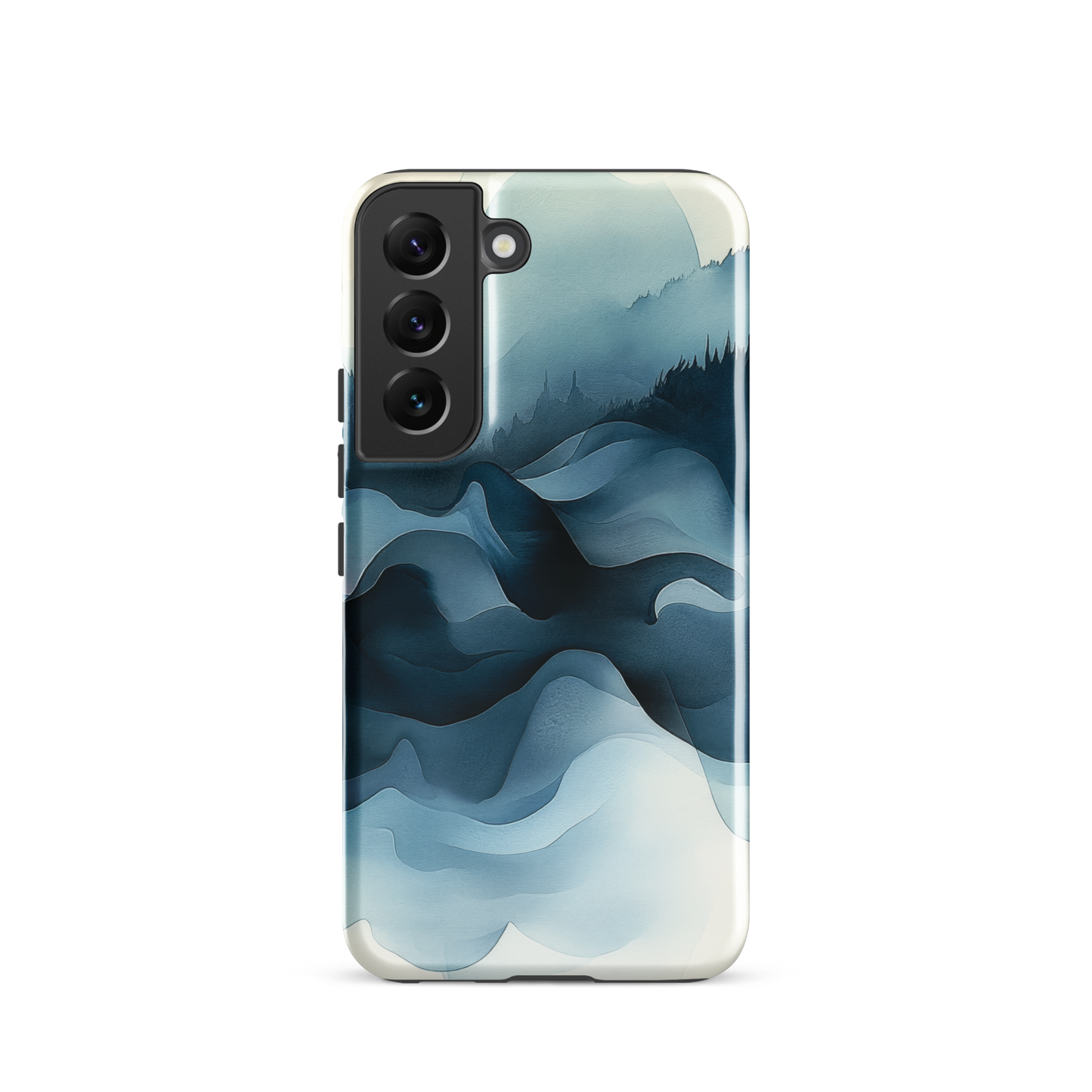 'Still Valleys' Samsung Galaxy S22 tough phone case - protective glossy case NZ Australia