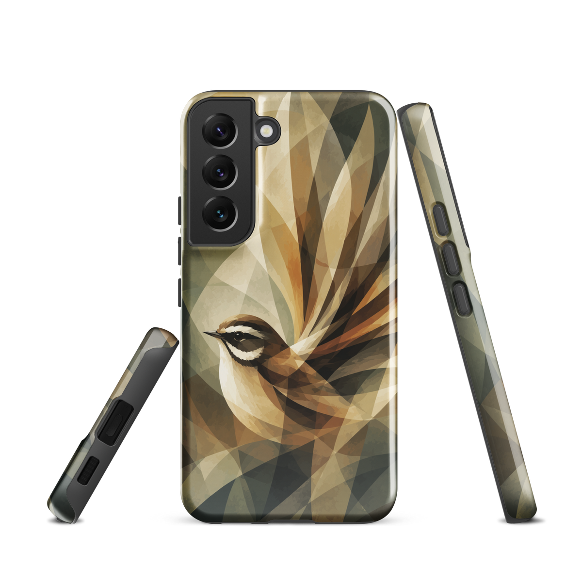 'Fantail' Samsung Galaxy S22 tough phone case - protective glossy case NZ Australia