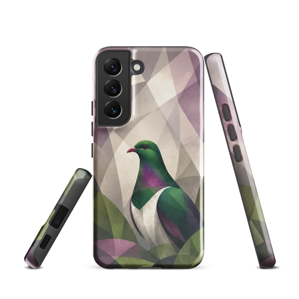 'Kereru' Samsung Galaxy S22 tough phone case - protective glossy case NZ Australia