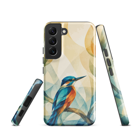 'Kotare' Samsung Galaxy S22 tough phone case - protective glossy case NZ Australia