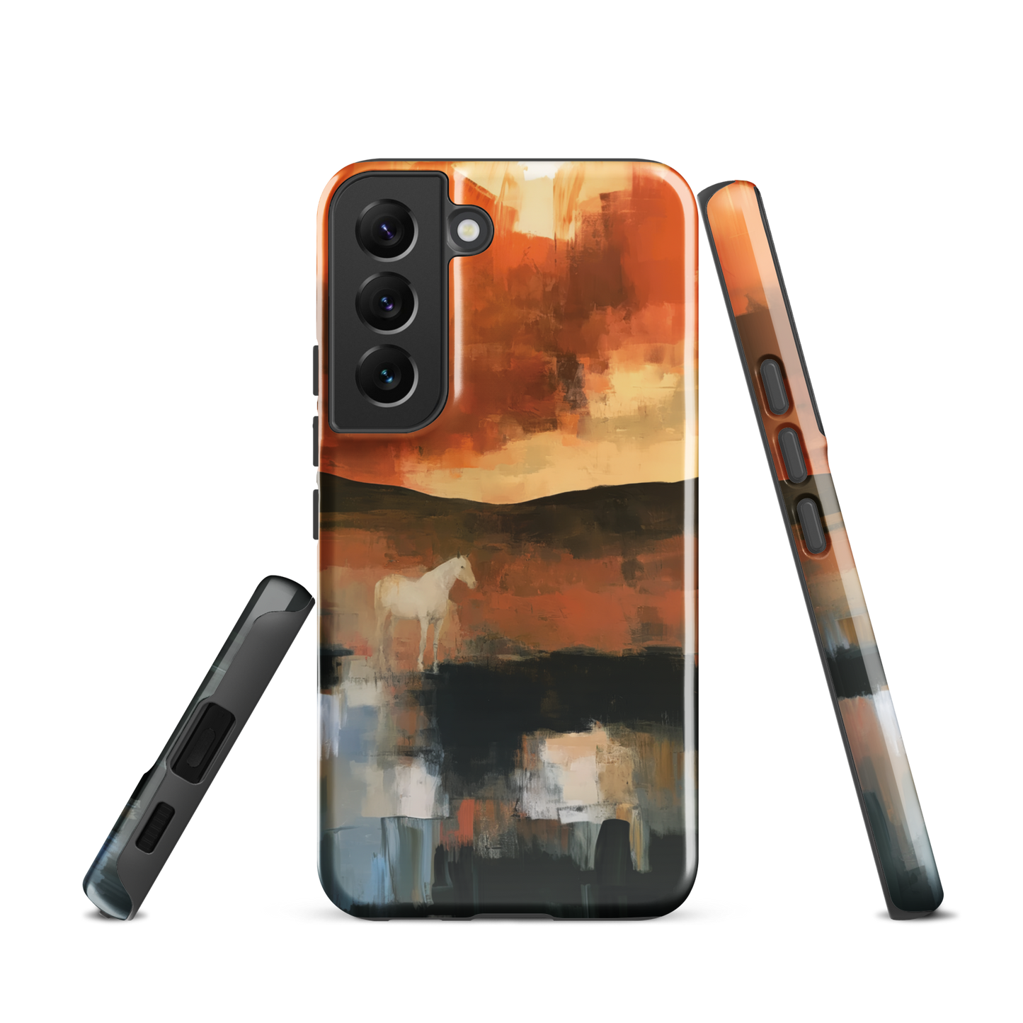 'Ember Fields' Samsung Galaxy S22 tough phone case - protective glossy case NZ Australia