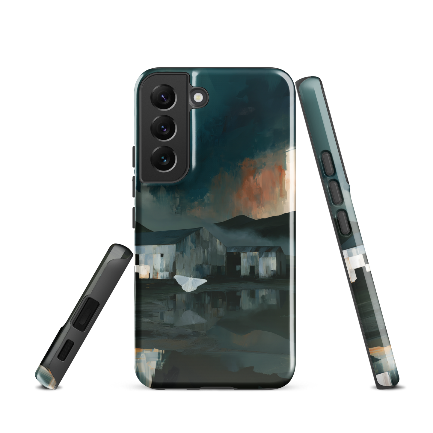 'Evening Flight' Samsung Galaxy S22 tough phone case - protective glossy case NZ Australia