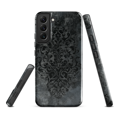 'Damask' Samsung Galaxy S22 Plus tough phone case - protective glossy case NZ Australia