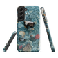 Washed Away designer phone case with abstract river stone artwork in earthy blues and natural tones.