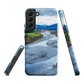 Waiohine phone case featuring artwork of New Zealand’s braided riverbed landscape in the Wairarapa.