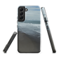 Phone case with a scenic photo of Riversdale Beach and ocean waves.