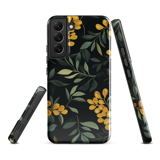 'NZ Kowhai' Samsung Galaxy S22 Plus tough phone case - protective glossy case NZ Australia