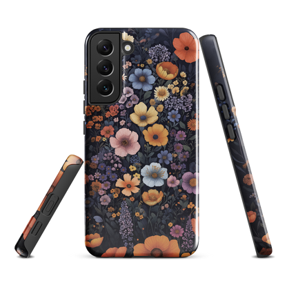 'Wildflowers' Samsung Galaxy S22 Plus tough phone case - protective glossy case NZ Australia