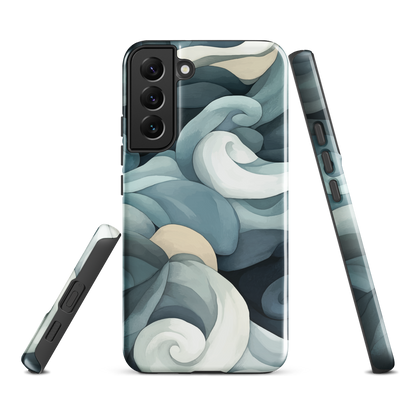 'Ebb and Flow' Samsung Galaxy S22 Plus tough phone case - protective glossy case NZ Australia
