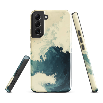 'Rising Swell' Samsung Galaxy S22 Plus tough phone case - protective glossy case NZ Australia