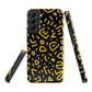 Retro scribbles phone case | Bold retro design NZ