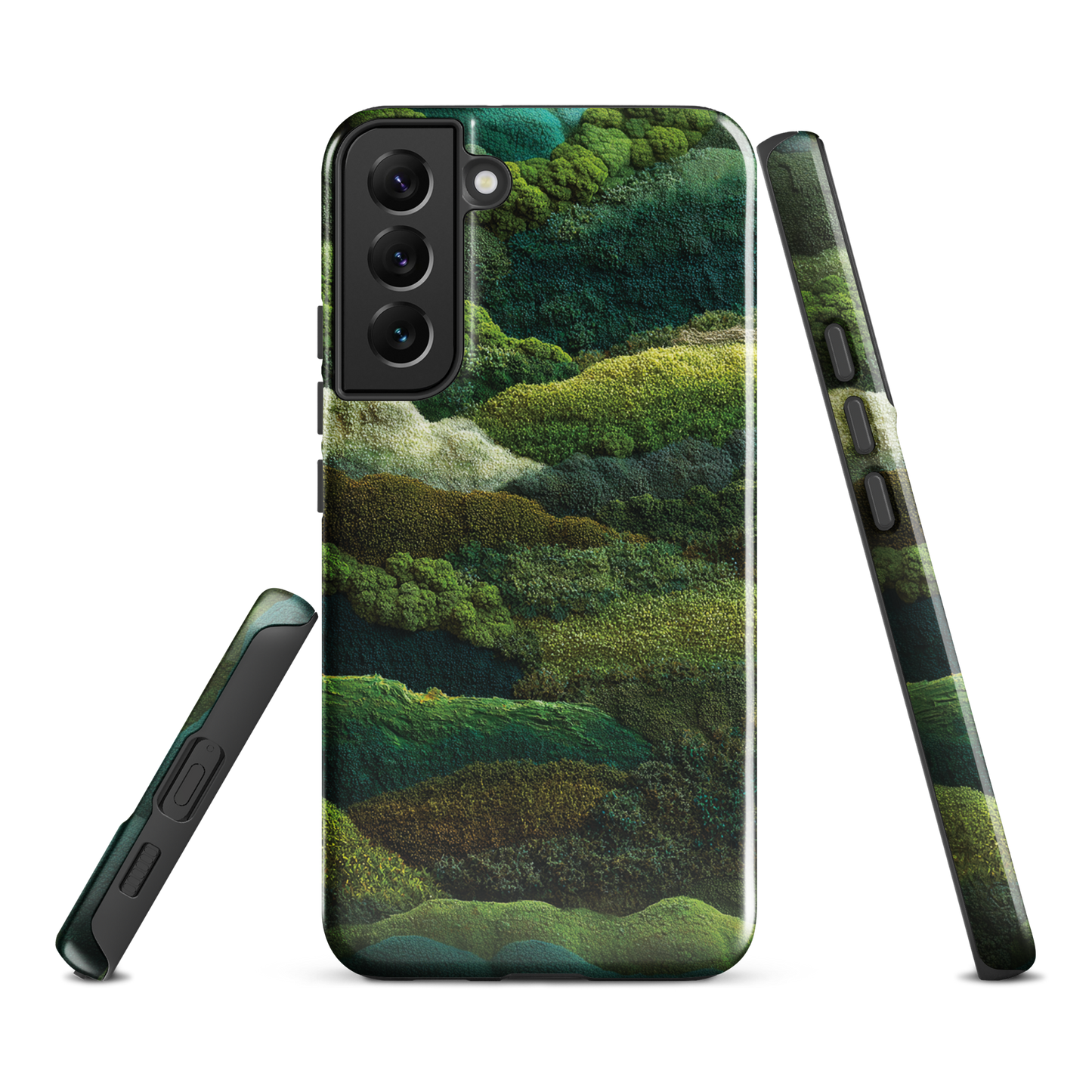 Verdant layers phone case | Abstract green design NZ