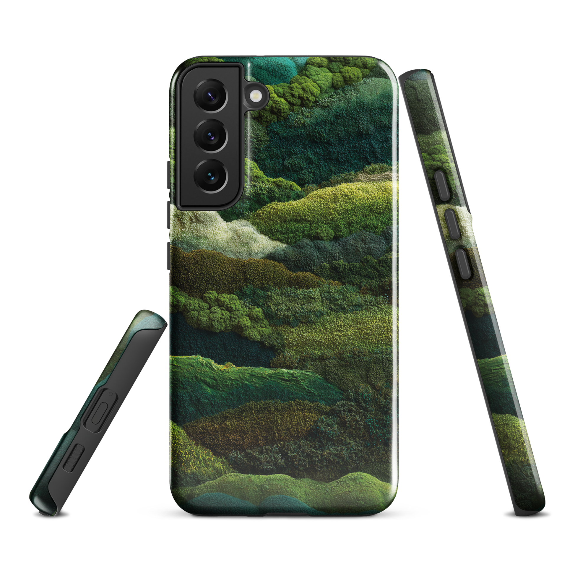 Verdant layers phone case | Abstract green design NZ