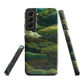 Verdant layers phone case | Abstract green design NZ