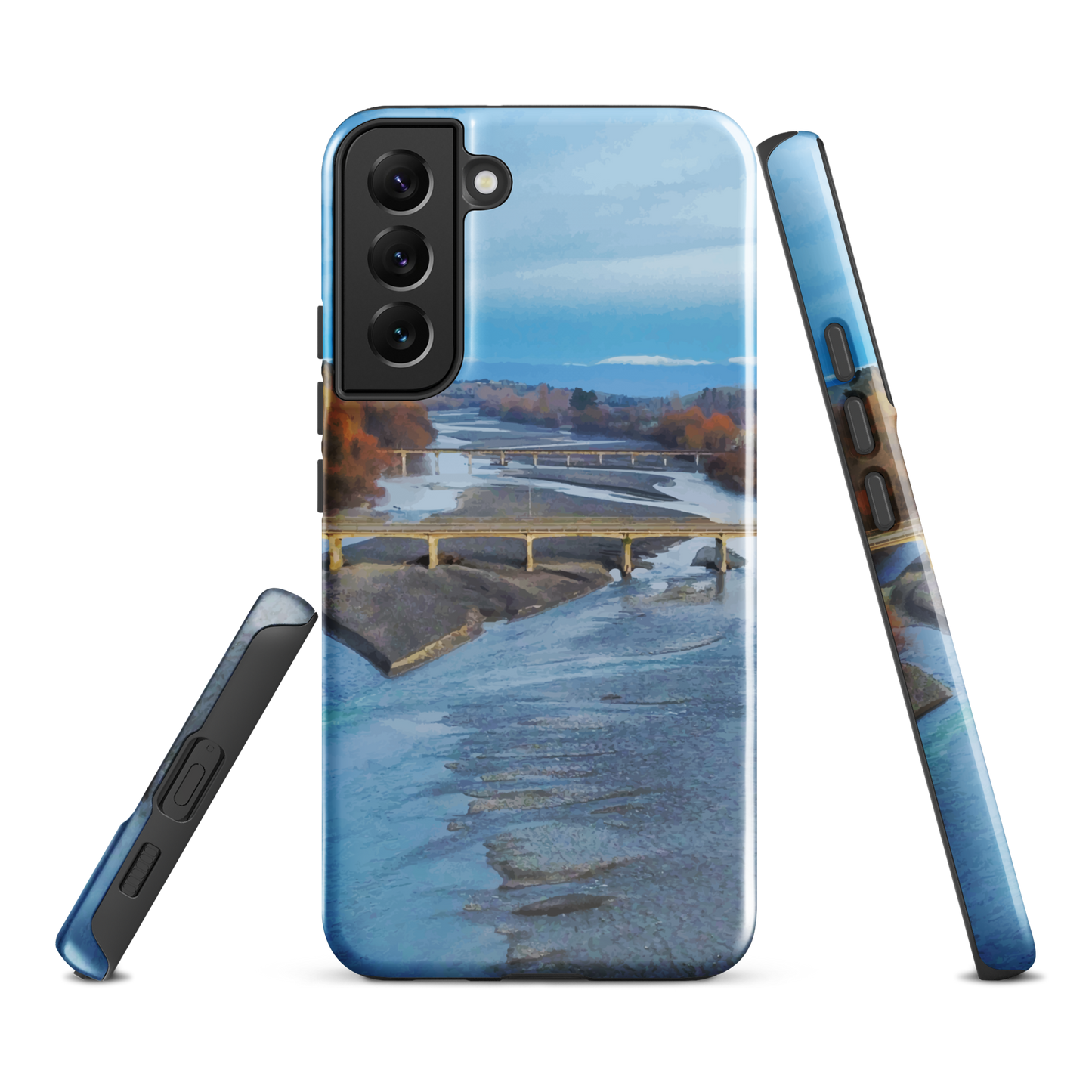 'Ruahine' Samsung Galaxy S22 Plus tough phone case - protective glossy case NZ Australia