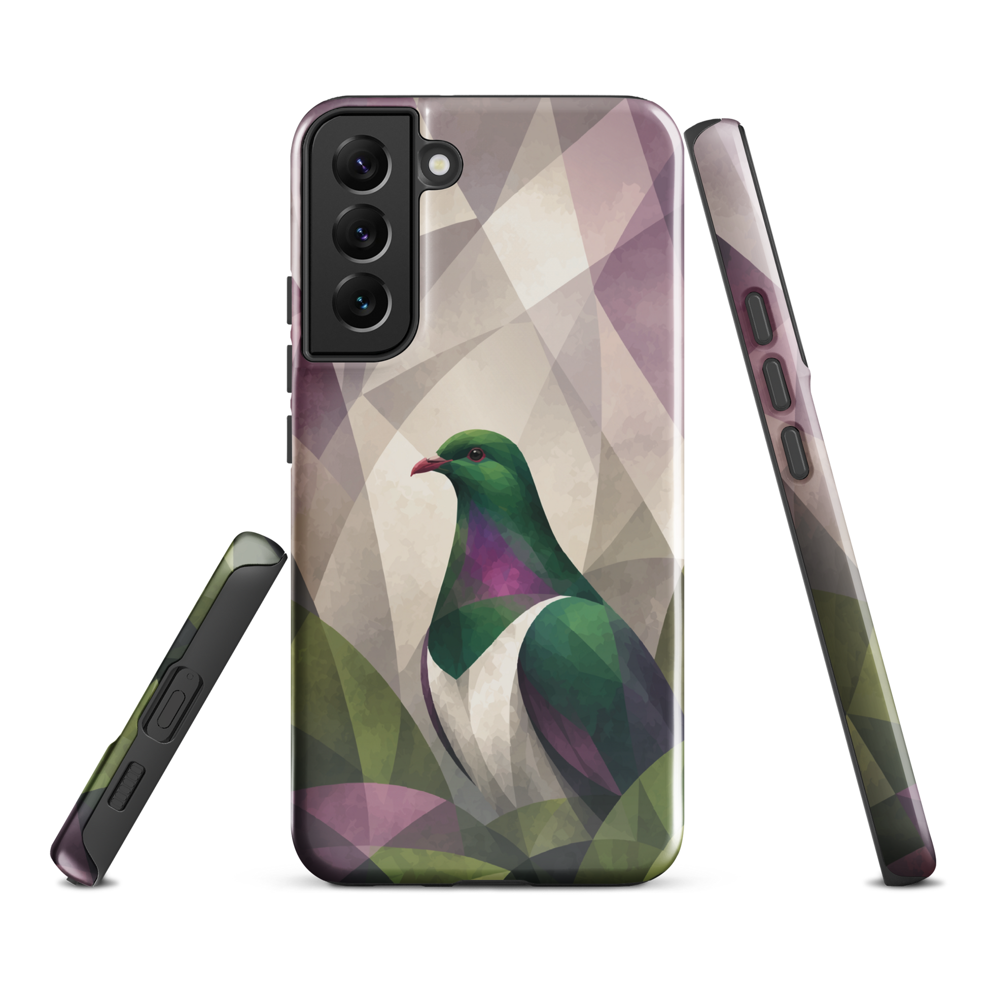 'Kererū' Samsung Galaxy S22 Plus tough case - protective glossy case NZ Australia