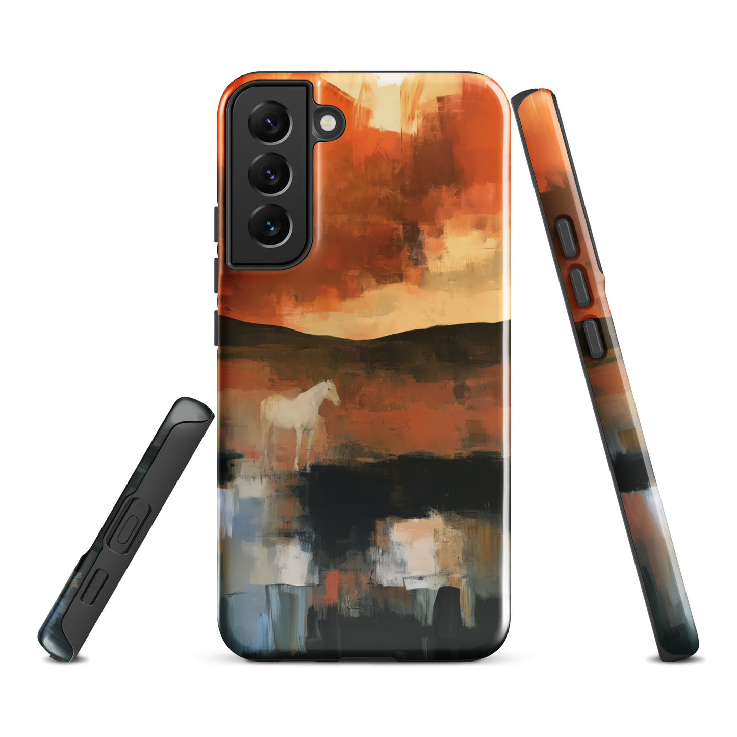 'Ember Fields' Samsung Galaxy S22 Plus tough phone case - protective glossy case NZ Australia