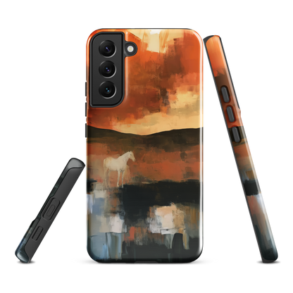 'Ember Fields' Samsung Galaxy S22 Plus tough phone case - protective glossy case NZ Australia