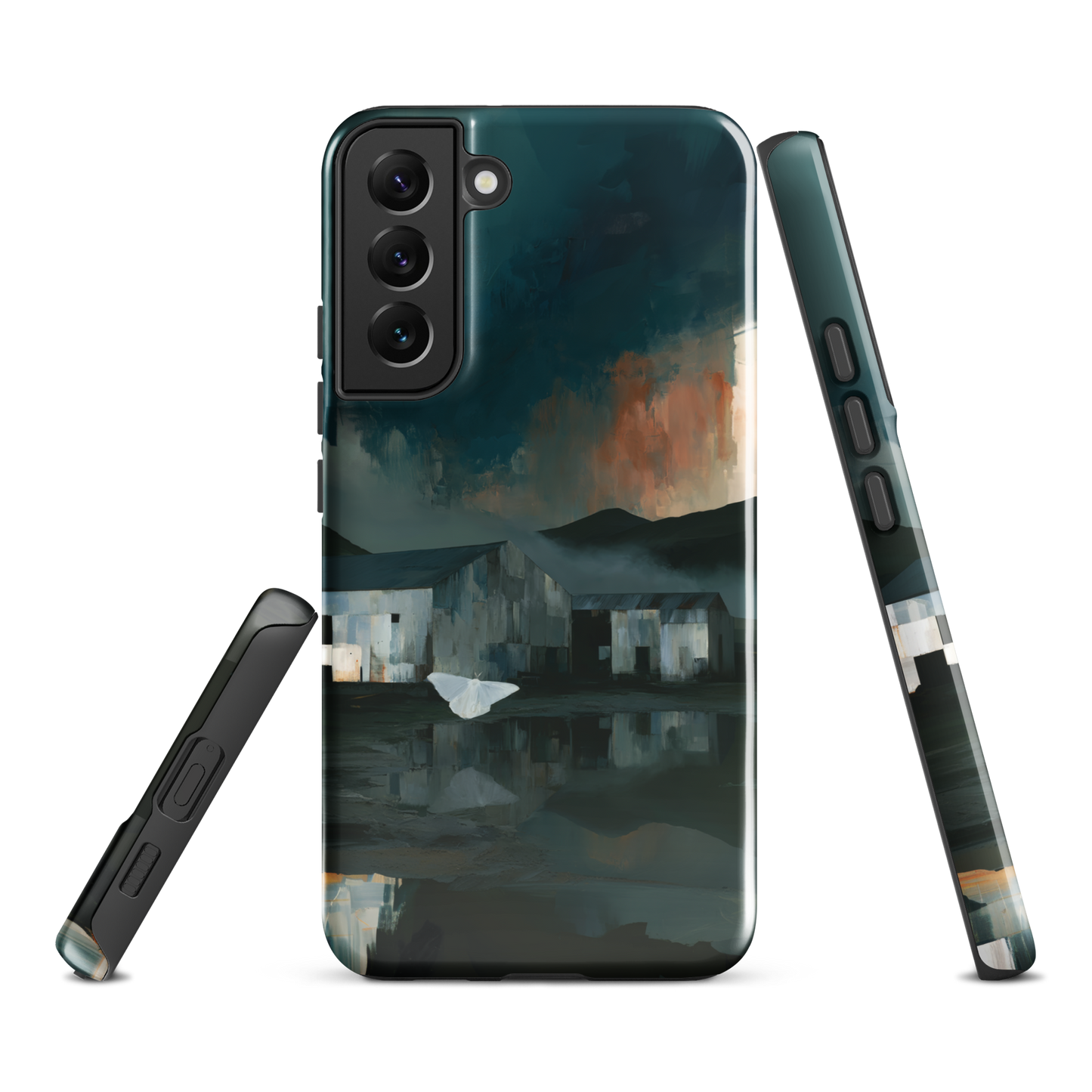 'Evening Flight' Samsung Galaxy S22 Plus tough phone case - protective glossy case NZ Australia