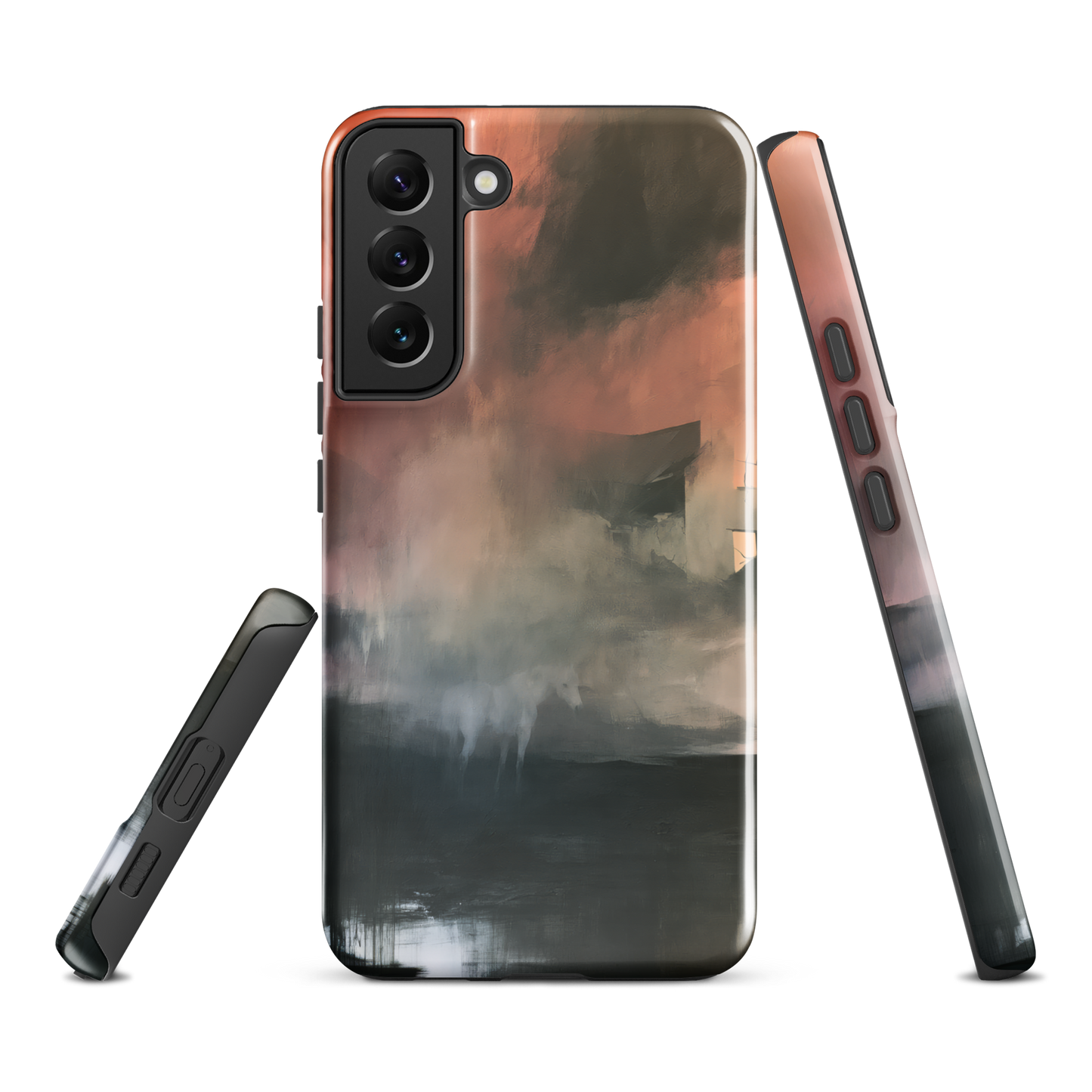 'Glass' Samsung Galaxy S22 Plus tough phone case - protective glossy case NZ Australia