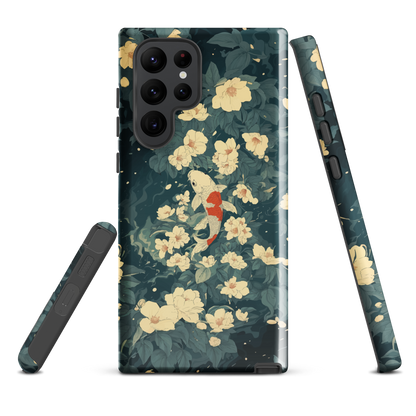 'Koi' Samsung Galaxy S22 Ultra tough phone case - protective glossy case NZ Australia