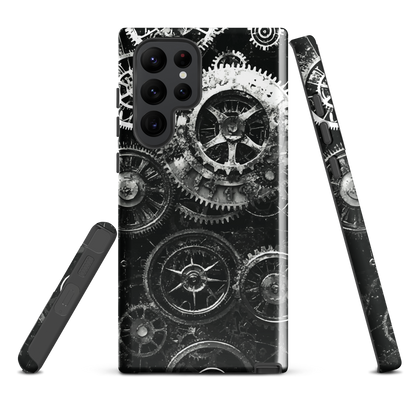 'Clockwork' Samsung Galaxy S22 Ultra tough phone case - protective glossy case NZ Australia