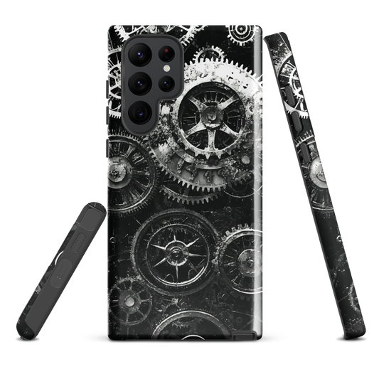 'Clockwork' Samsung Galaxy S22 Ultra tough phone case - protective glossy case NZ Australia
