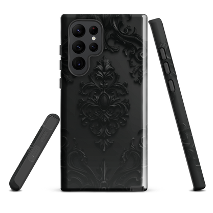 'Obsidian' Samsung Galaxy S22 Ultra tough phone case - protective glossy case NZ Australia