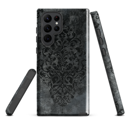 'Damask' Samsung Galaxy S22 Ultra tough phone case - protective glossy case NZ Australia