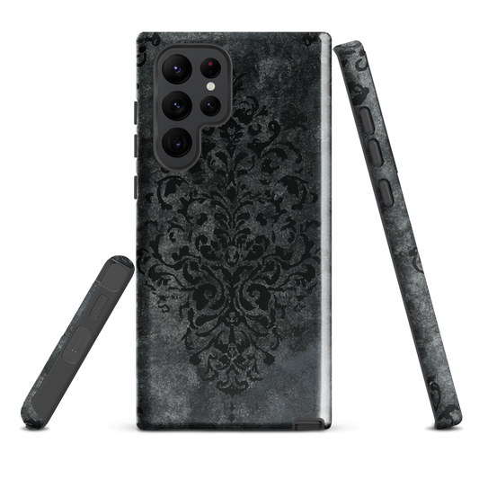 'Damask' Samsung Galaxy S22 Ultra tough phone case - protective glossy case NZ Australia