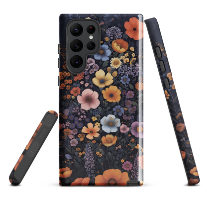'Wildflowers' Samsung Galaxy S22 Ultra tough phone case - protective glossy case NZ Australia