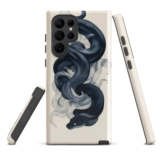 'Midnight Python' Samsung Galaxy S22 Ultra tough phone case - protective glossy case NZ Australia