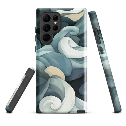 'Ebb and Flow' Samsung Galaxy S22 Ultra tough phone case - protective glossy case NZ Australia
