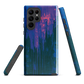 Digital Glitch Samsung case. This striking artwork features a dynamic distortion effect that mimics the visual chaos of a digital malfunction—glitchy lines, vibrant streaks, and pixel-like patterns merge into a futuristic aesthetic. It’s a perfect blend of modern design and edgy street style.