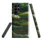 Verdant layers phone case | Abstract green design NZ
