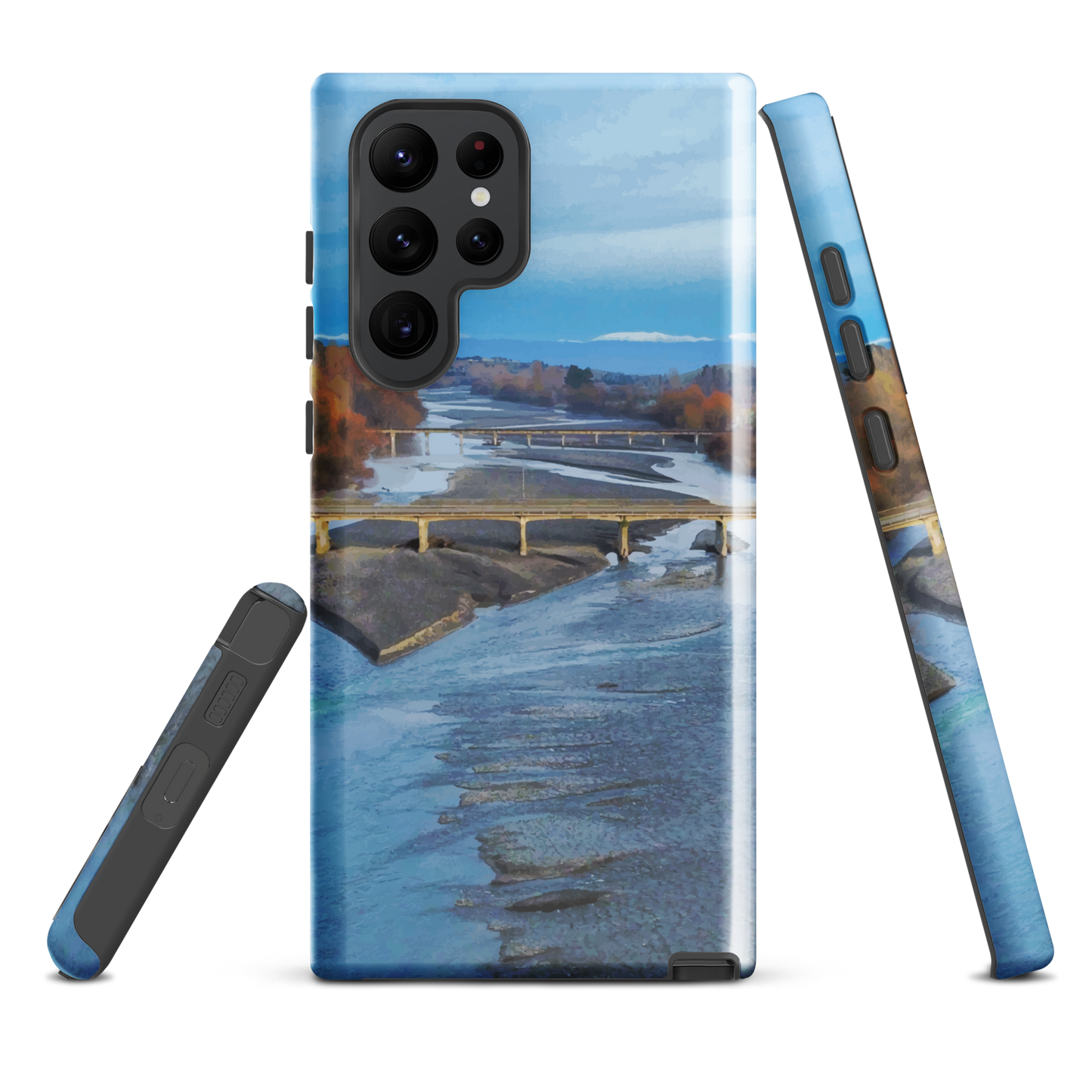 'Ruahine' Samsung Galaxy S22 Ultra tough phone case - protective glossy case NZ Australia