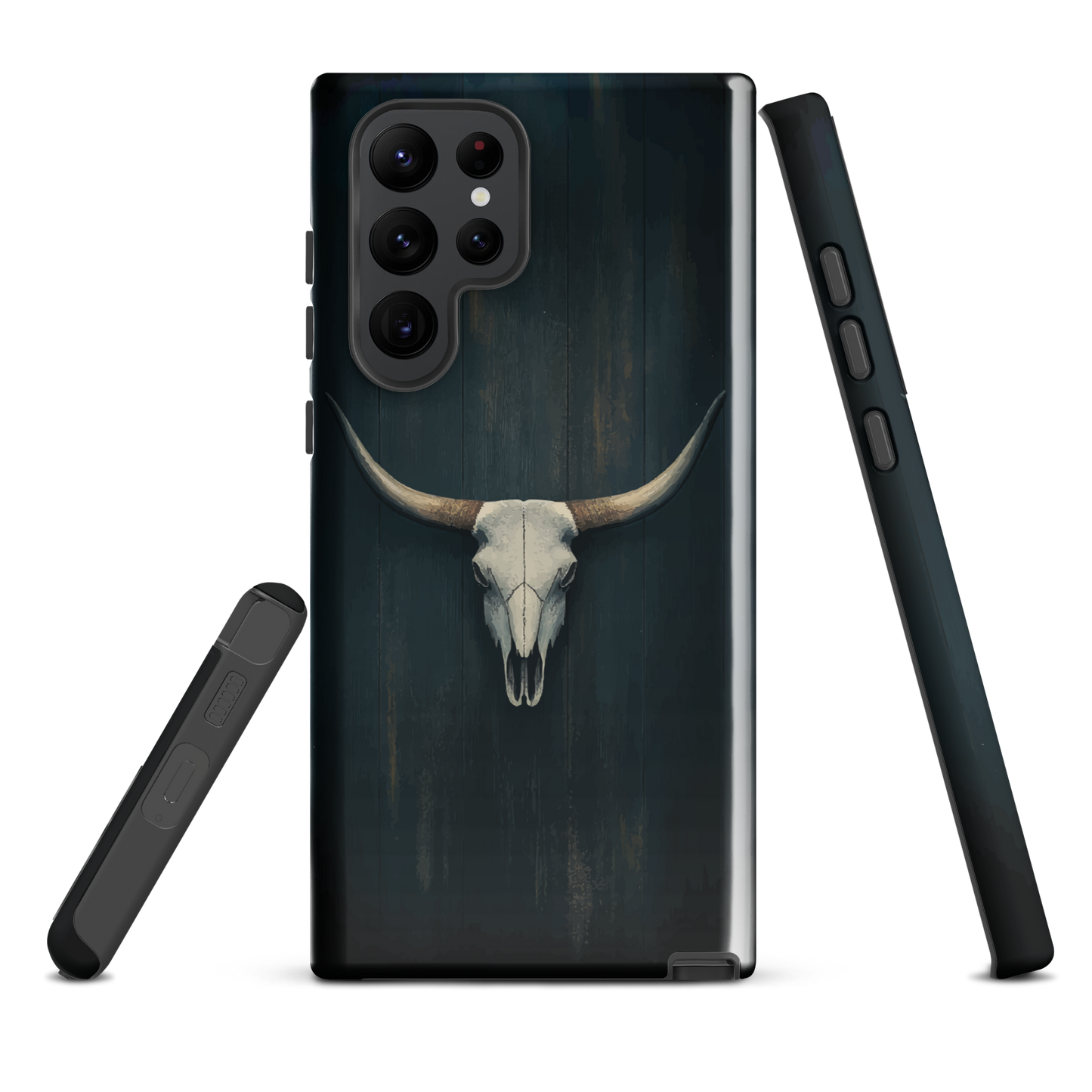 'Longhorn' Samsung Galaxy S22 Ultra tough phone case - protective glossy case NZ Australia