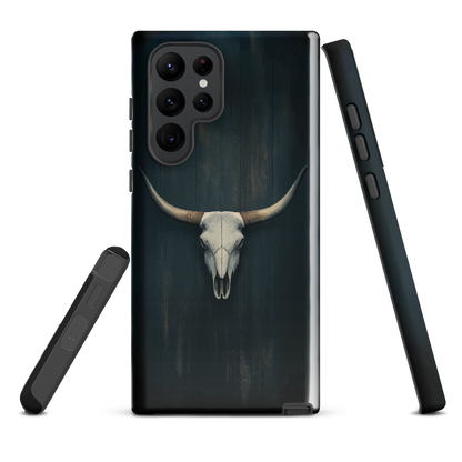 'Longhorn' Samsung Galaxy S22 Ultra tough phone case - protective glossy case NZ Australia