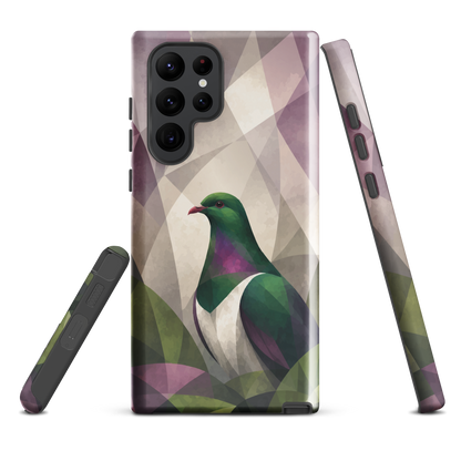 'Kererū' Samsung Galaxy S22 Ultra tough case - protective glossy case NZ Australia