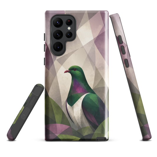 'Kereru' Samsung Galaxy S22 Ultra tough phone case - protective glossy case NZ Australia