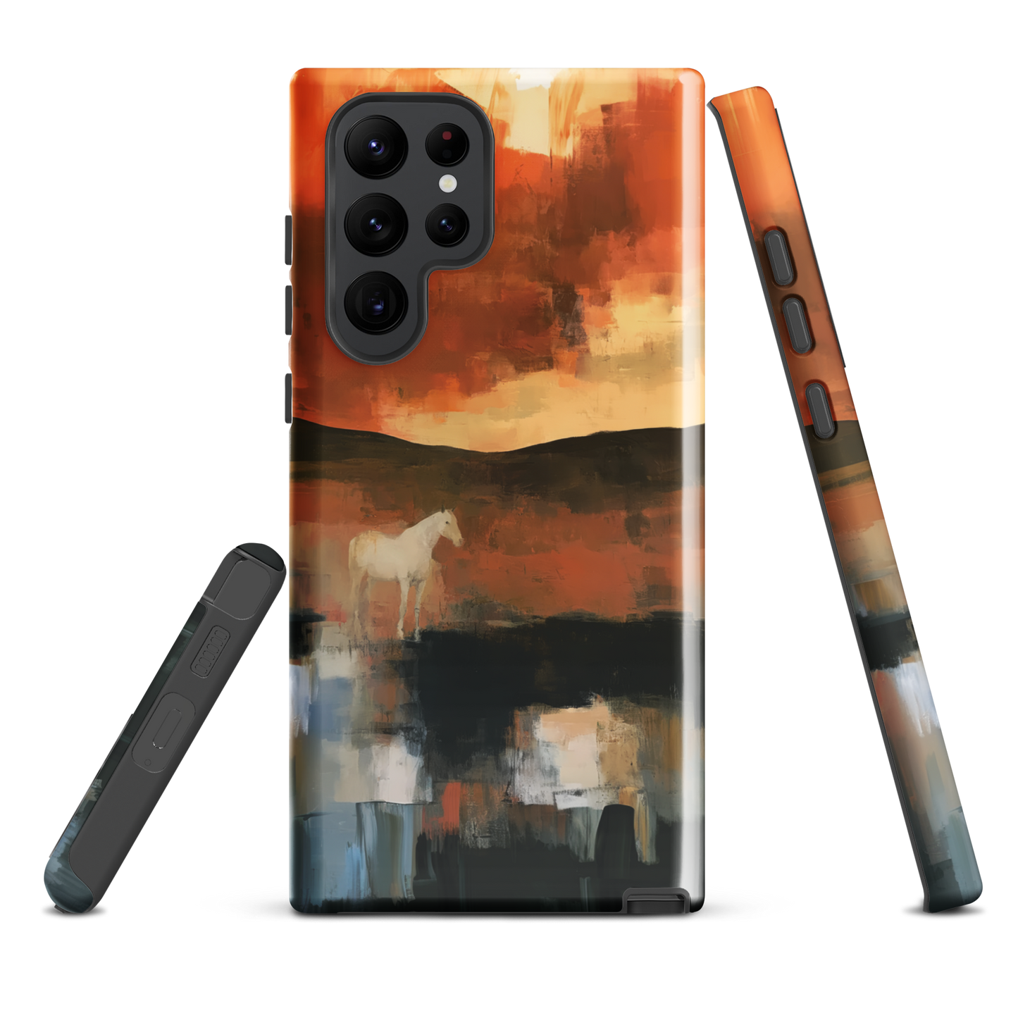 'Ember Fields' Samsung Galaxy S22 Ultra tough phone case - protective glossy case NZ Australia