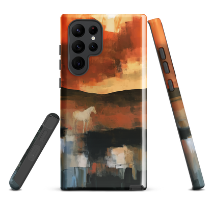 'Ember Fields' Samsung Galaxy S22 Ultra tough phone case - protective glossy case NZ Australia