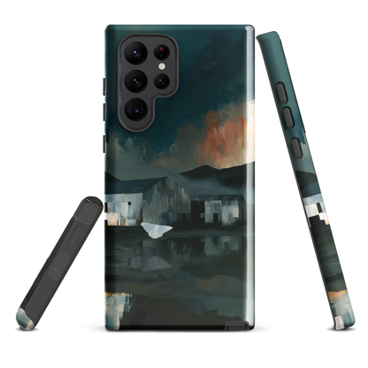 'Evening Flight' Samsung Galaxy S22 Ultra tough phone case - protective glossy case NZ Australia