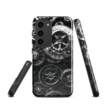 'Clockwork' Samsung Galaxy S23 tough phone case - protective glossy case NZ Australia